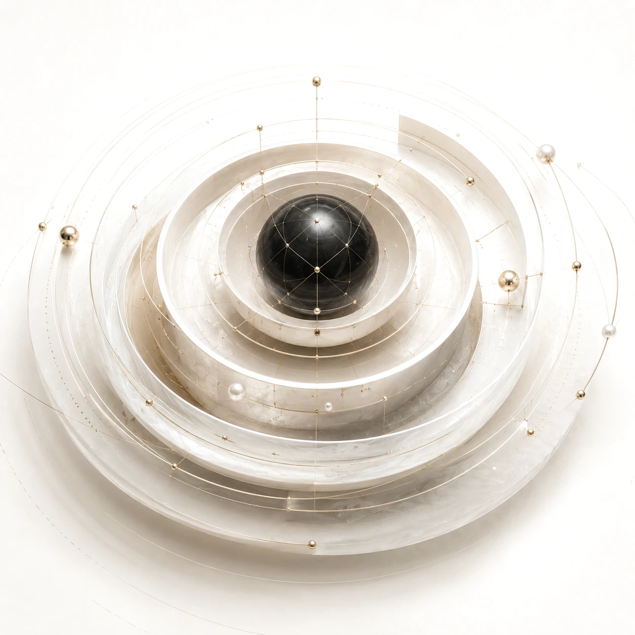 Concentric platform rings around the deepblack core